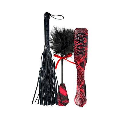 Nasstoys Lovers Bondage Kit Whip, Spank & Tickle 3-Piece BDSM Set  Bondage Kits
