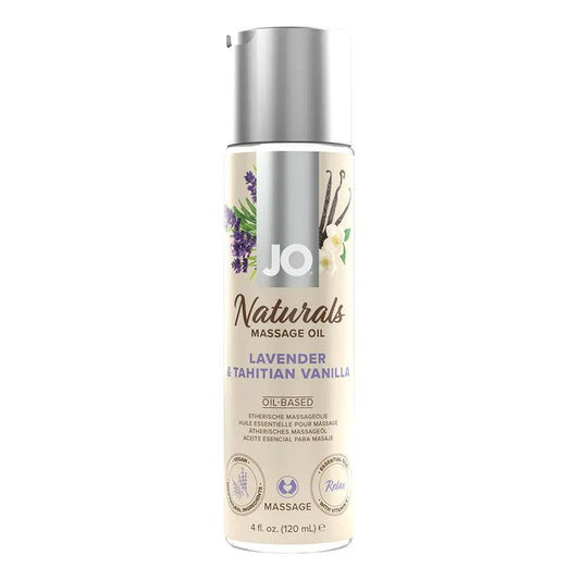 Natural Massage Oil Lavender and Tahitian Vanilla 4 oz.  Lubes, Lotions and Accessories