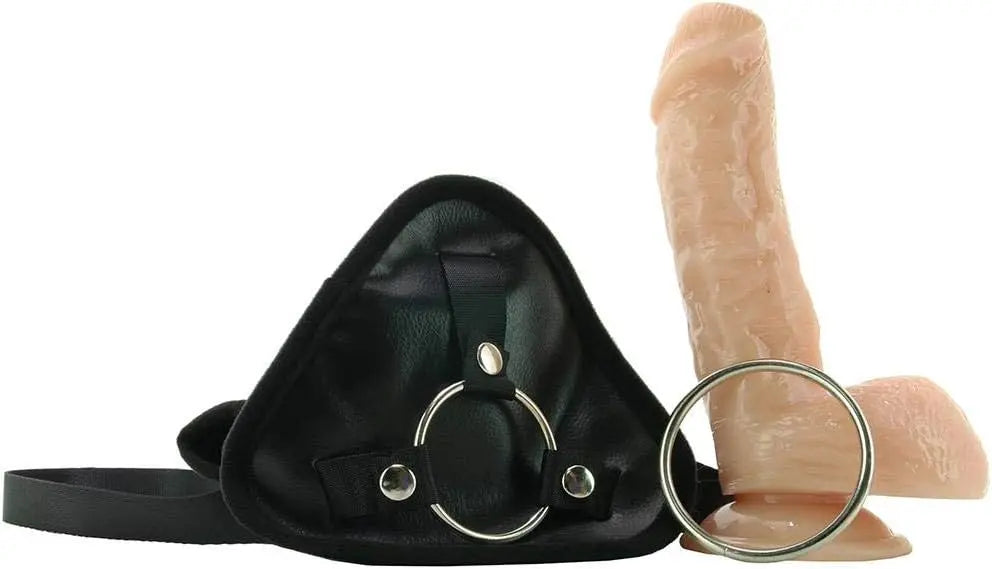 Natural Realskin Squirting Dildo  W/Adjustable Harness 8in Flesh  Squirting Dildos