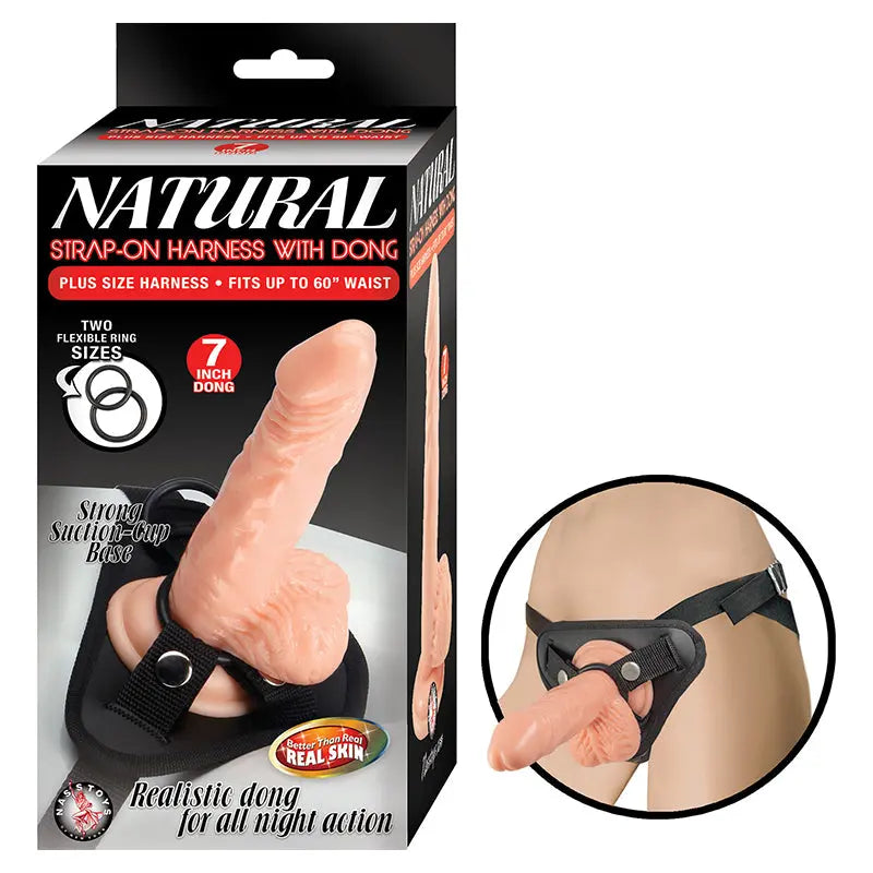 Natural Strap-On Harness With Dong  Harnesses