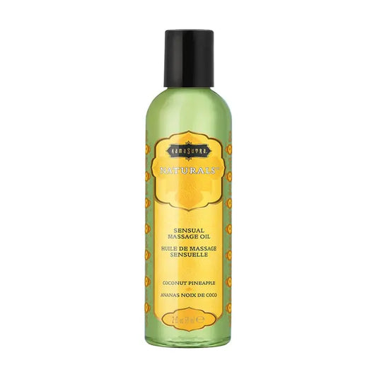 Naturals Massage Oil Coconut Pineapple (2oz)  Lubes, Lotions and Accessories