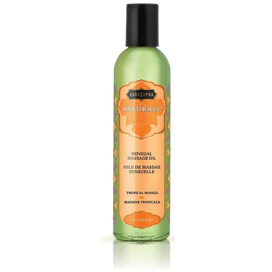 Naturals Massage Oil Tropical Mango (8oz)  Lubes, Lotions and Accessories