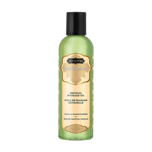 Naturals Massage Oil Vanilla Sandalwood (2oz)  Lubes, Lotions and Accessories