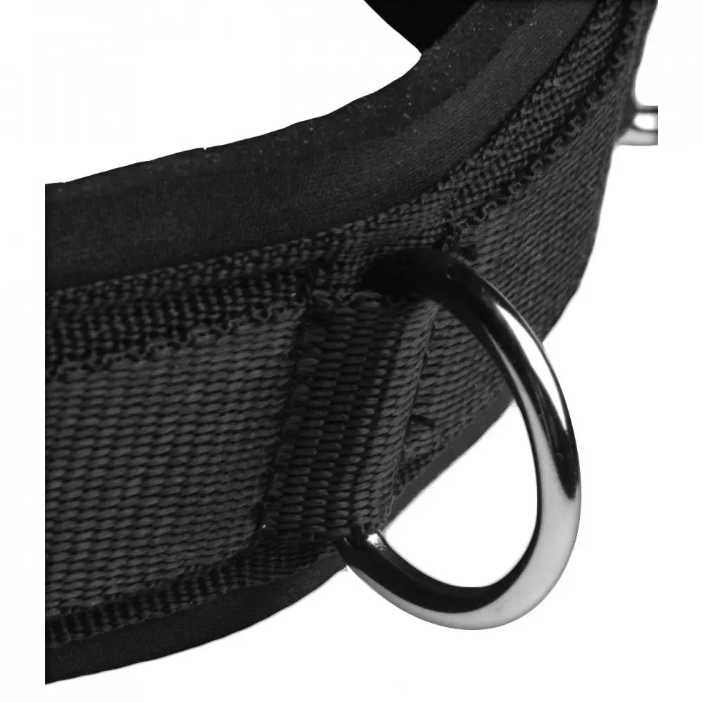 Neoprene Bondage Collar with D-Rings BDSM Collar  Collars and Leads