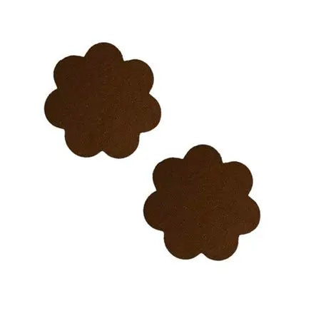 Neva Nude Chocolate Back to Baesics Petal Pasties  Lingerie - Pasties and Tassels