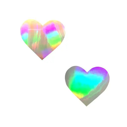 Neva Nude Pasty I Heart U Holographic Set of 6  Lingerie - Pasties and Tassels