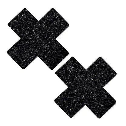 Neva Nude Pasty X Factor Glitter Black  Lingerie - Pasties and Tassels