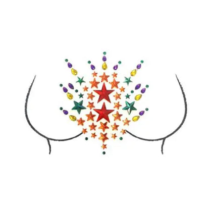 Neva Nude Pride Tribe Crystal Jewel BodiStix Body Sticker  Lingerie - Pasties and Tassels