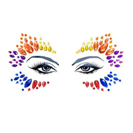 Neva Nude Pride Tribe Crystal Jewel BodiStix In Your Face Edition  Lingerie - Pasties and Tassels