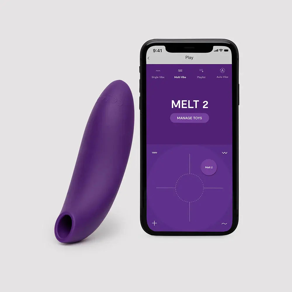 New We-Vibe Melt 2 Clit Suction Vibrator Sex Toy - Purple  Suction Vibrators