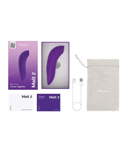 New We-Vibe Melt 2 Clit Suction Vibrator Sex Toy - Purple  Suction Vibrators