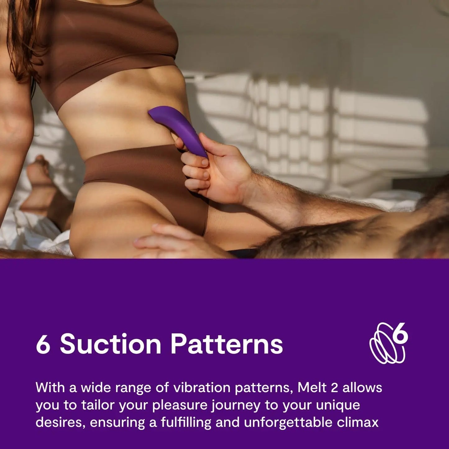 New We-Vibe Melt 2 Clit Suction Vibrator Sex Toy - Purple  Suction Vibrators