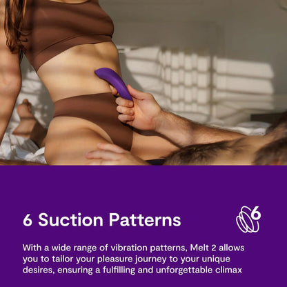 New We-Vibe Melt 2 Clit Suction Vibrator Sex Toy - Purple  Suction Vibrators