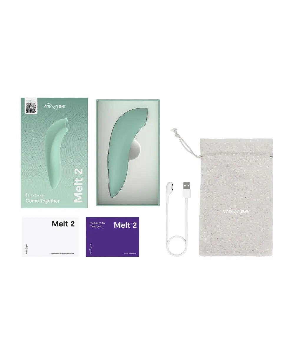 New! We-Vibe Melt 2 Clit Suction Sex Toy - Sage  Suction Vibrators