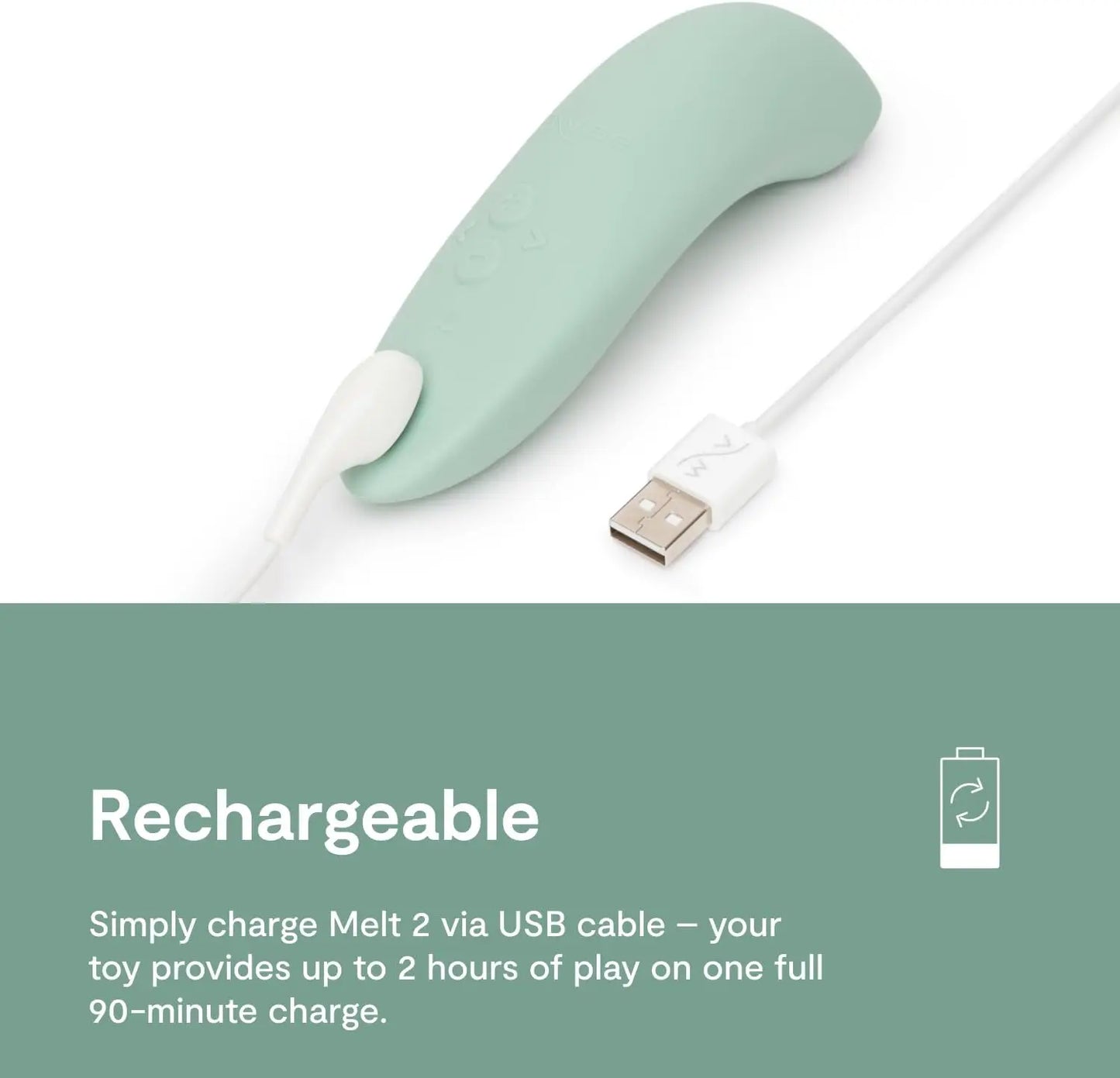 New! We-Vibe Melt 2 Clit Suction Sex Toy - Sage  Suction Vibrators