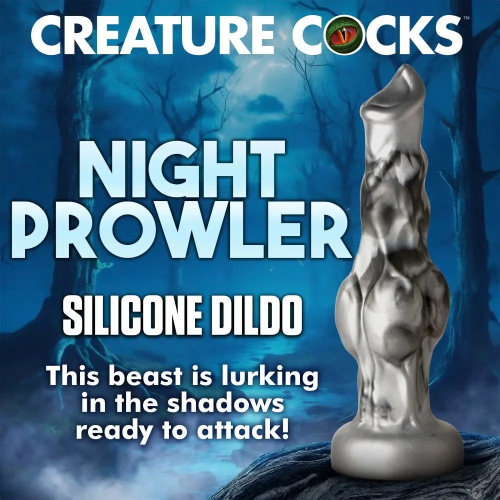 Night Prowler Silicone Dildo - Medium  Fantasy Dildos