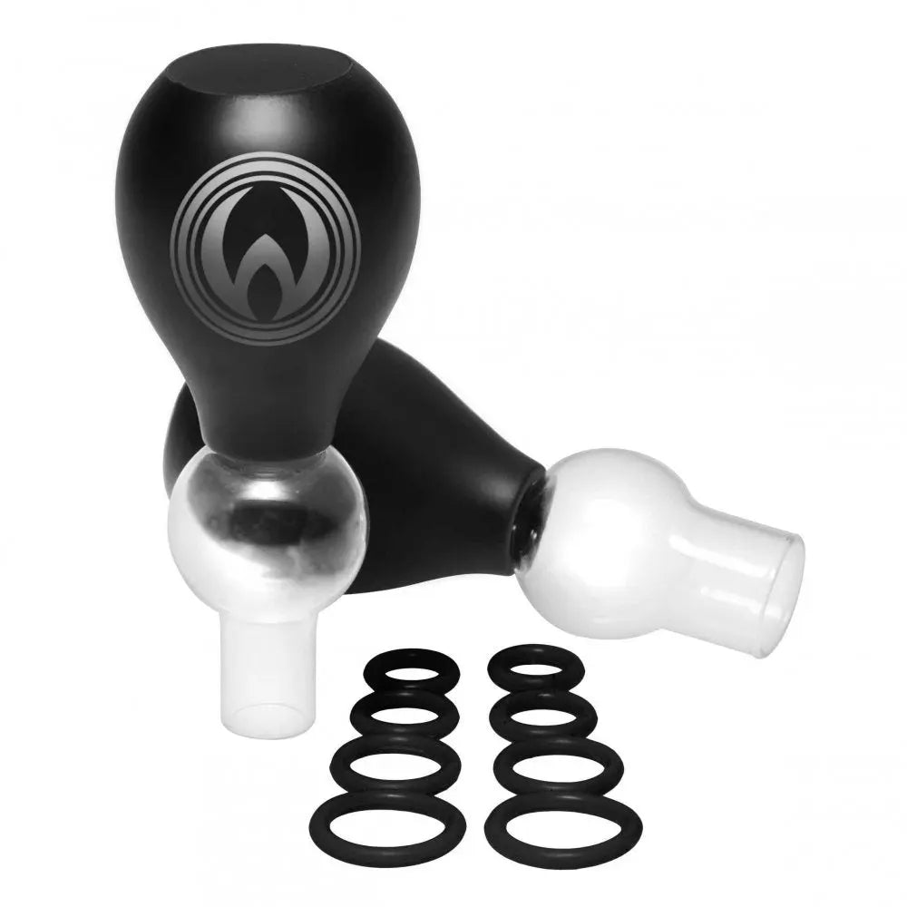 Nipple Pump and Nipple Enlarger Kit - Nipple Amplifier Enlargement Bulbs with O-Rings  Nipple and Clit Toys