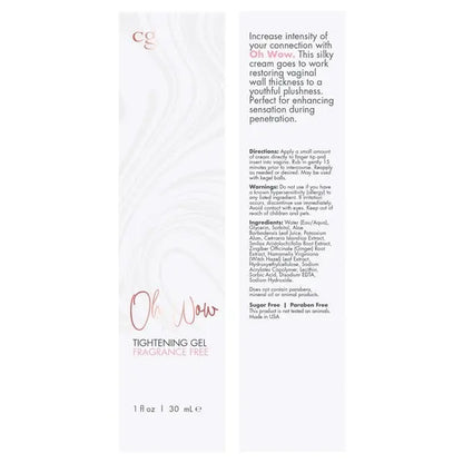 OH Wow Tightening Gel 1oz | 30mL  Lubes, Lotions and Accessories