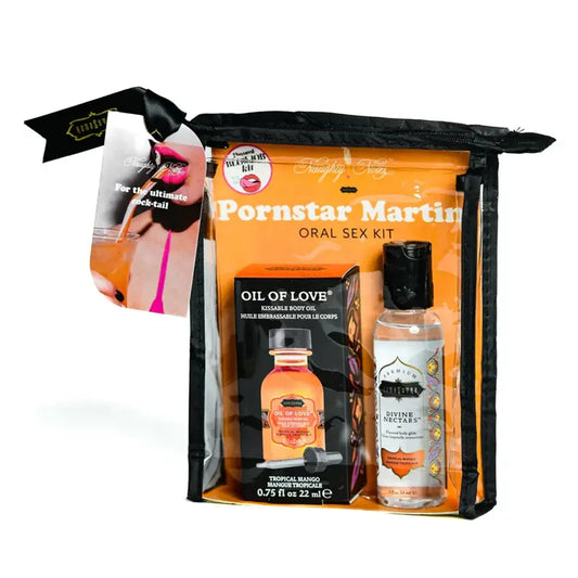ORAL SEX COCKTAIL KIT - Porn Star Martini (Tropical Mango) 2oz Divine Nectar / .75oz Oil of Love  Lubes, Lotions and Accessories