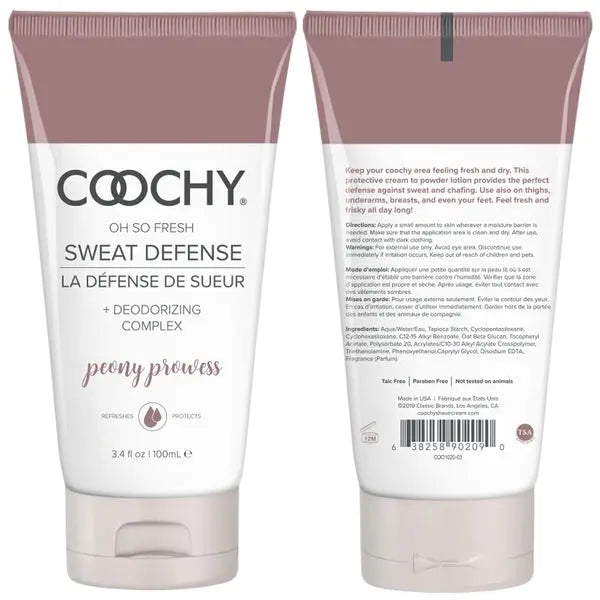 Oh So Fresh Sweat Defense - Peony Prowess 3.4oz | 100mL  Lubes, Lotions and Accessories