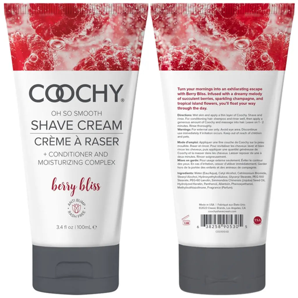 Oh So Smooth Shave Cream Berry Bliss 3.4oz | 100mL  Lubes, Lotions and Accessories