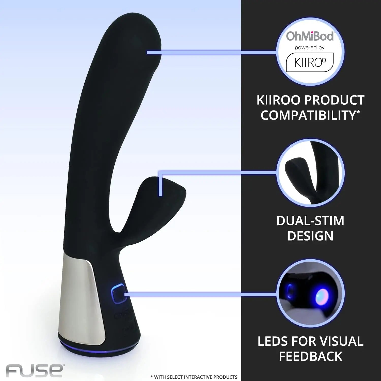 OhMiBod Fuse Bluetooth Rabbit Vibrator Sex Toy Rabbit Vibrators BBD Brands OhMiBod Fuse Bluetooth Rabbit Vibrator Sex Toy Rabbit Vibrators BBD Brands