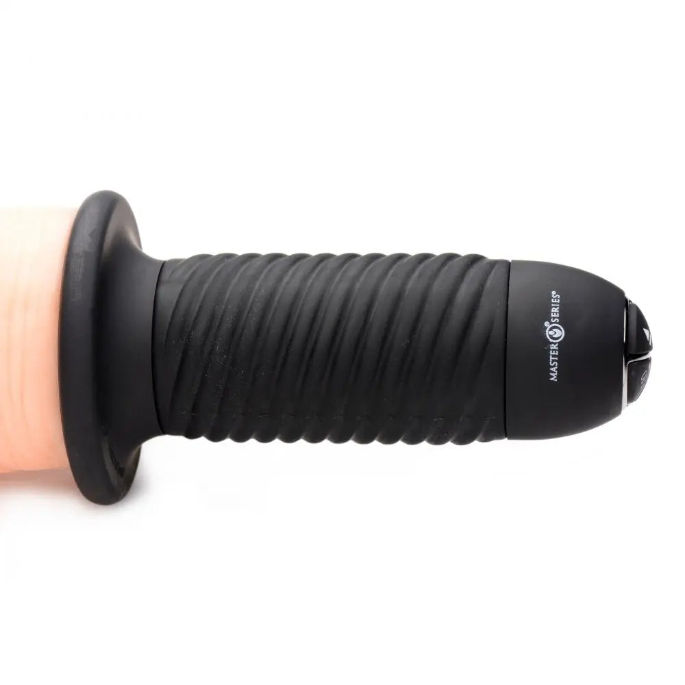 Onslaught 13 Mode XXL Giant Vibrating Dildo Thruster - Flesh  Vibrating Toys