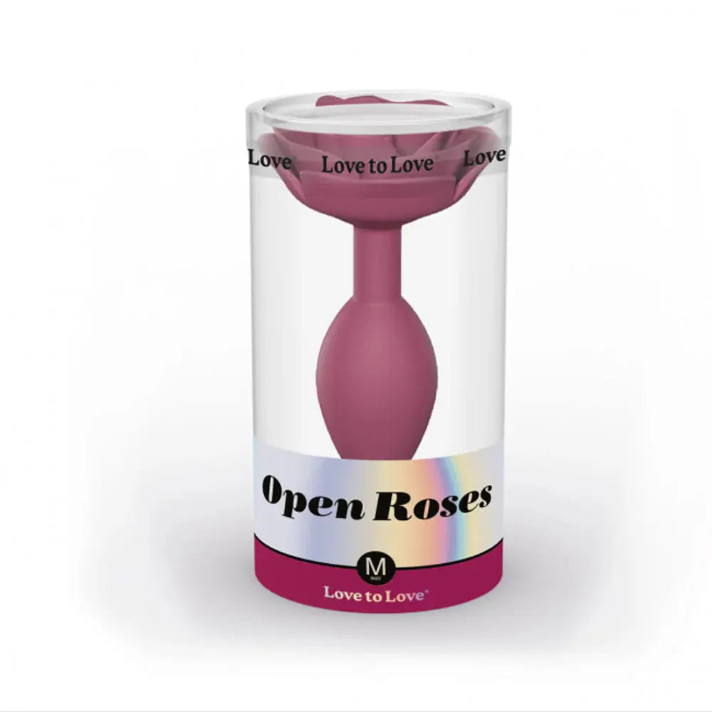Open Roses Silicone Anal Plug Plum Star Medium  Anal Plug Sex Toy
