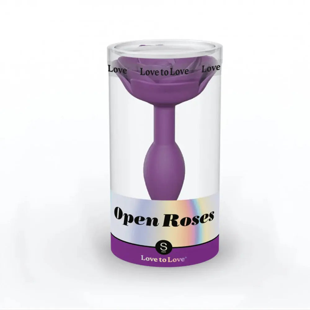 Open Roses Silicone Anal Plug Purple Rain Small  Anal Plug Sex Toy