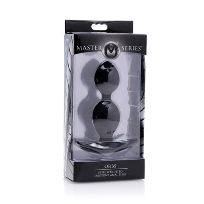 Orbs Steel Weighted Duotone Silicone Anal Plug  Anal Plug Sex Toy