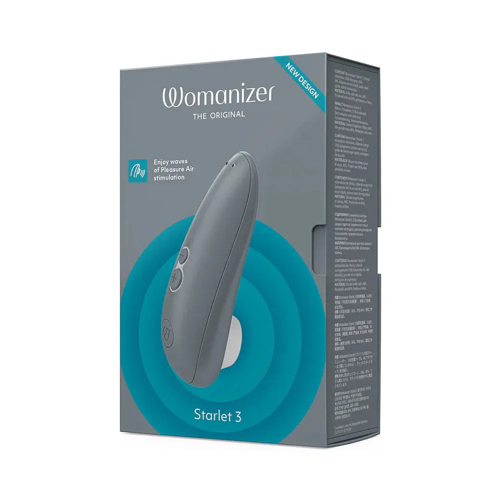 Original Womanizer Clitoral Stimulator Vibrator Sex Toy - Starlet 3 - Gray  Suction Vibrators