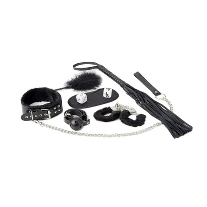 Ouch! 8-Piece Introductory Bondage Kit #6 Black  Bondage Kits