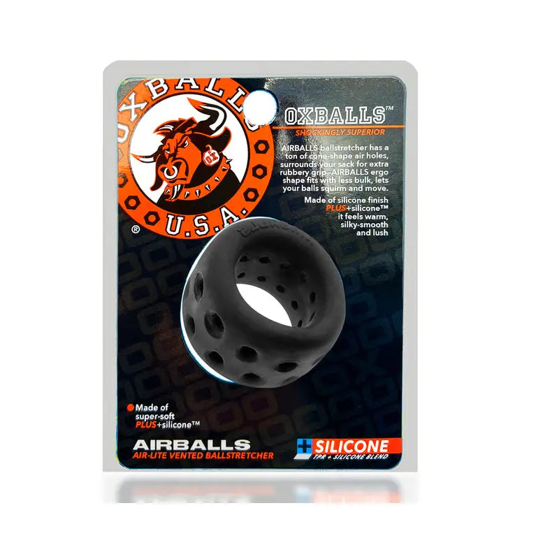 OxBalls Airballs Air-Lite Ballstretcher Black Ice  Fetish - Ball Stretchers