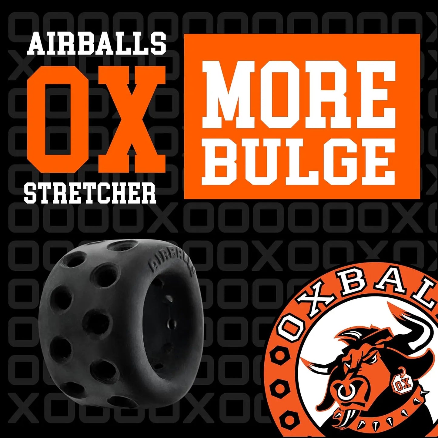 OxBalls Airballs Air Lite Light Weight Ball Stretcher Black Ice  Ball Stretcher