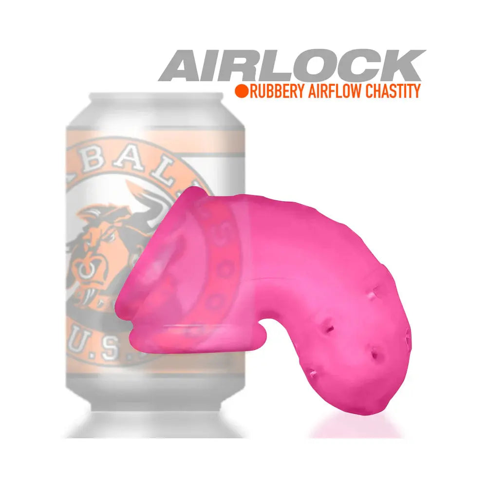OxBalls Airlock Air-Lite Vented Chastity Pink Ice  Chastity