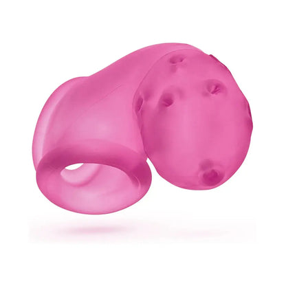 OxBalls Airlock Air-Lite Vented Chastity Pink Ice  Chastity