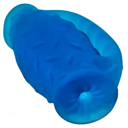 OxBalls Masterjack Double Penetration Stroker Male Masturbator - Blue Ice  Manual Stroker