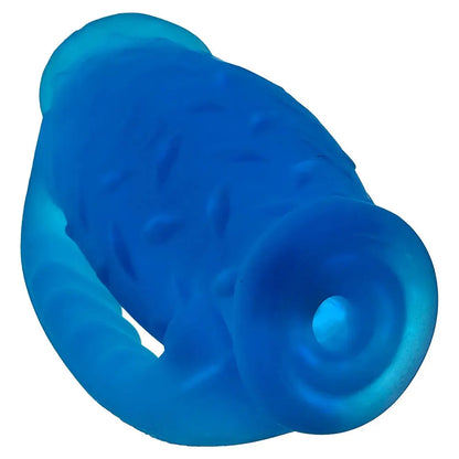 OxBalls Masterjack Double Penetration Stroker Male Masturbator - Blue Ice  Manual Stroker