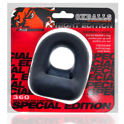 Oxballs 360, dual use cockring - PLUS+SILICONE special edition - NIGHT  For Him