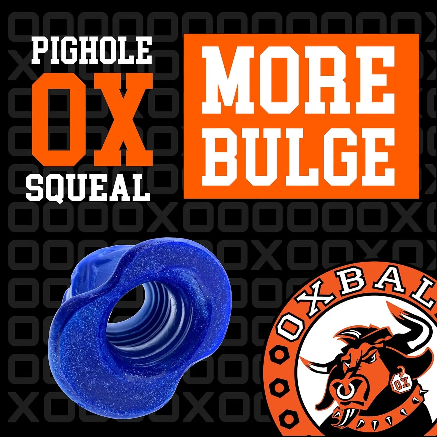 Oxballs Pighole Squeal FF Large Hollow Anal Plug - Blue  Anal Plug Sex Toy