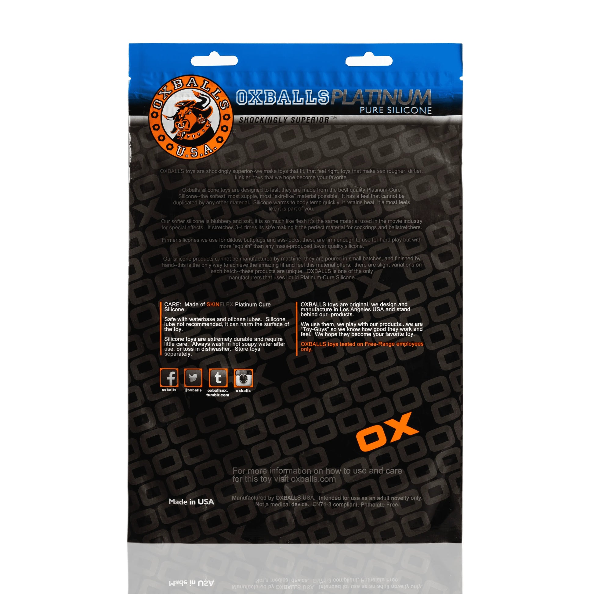 PIG HOLE MORPH, hollow plug, BLUEBALLS METALLIC  For Him