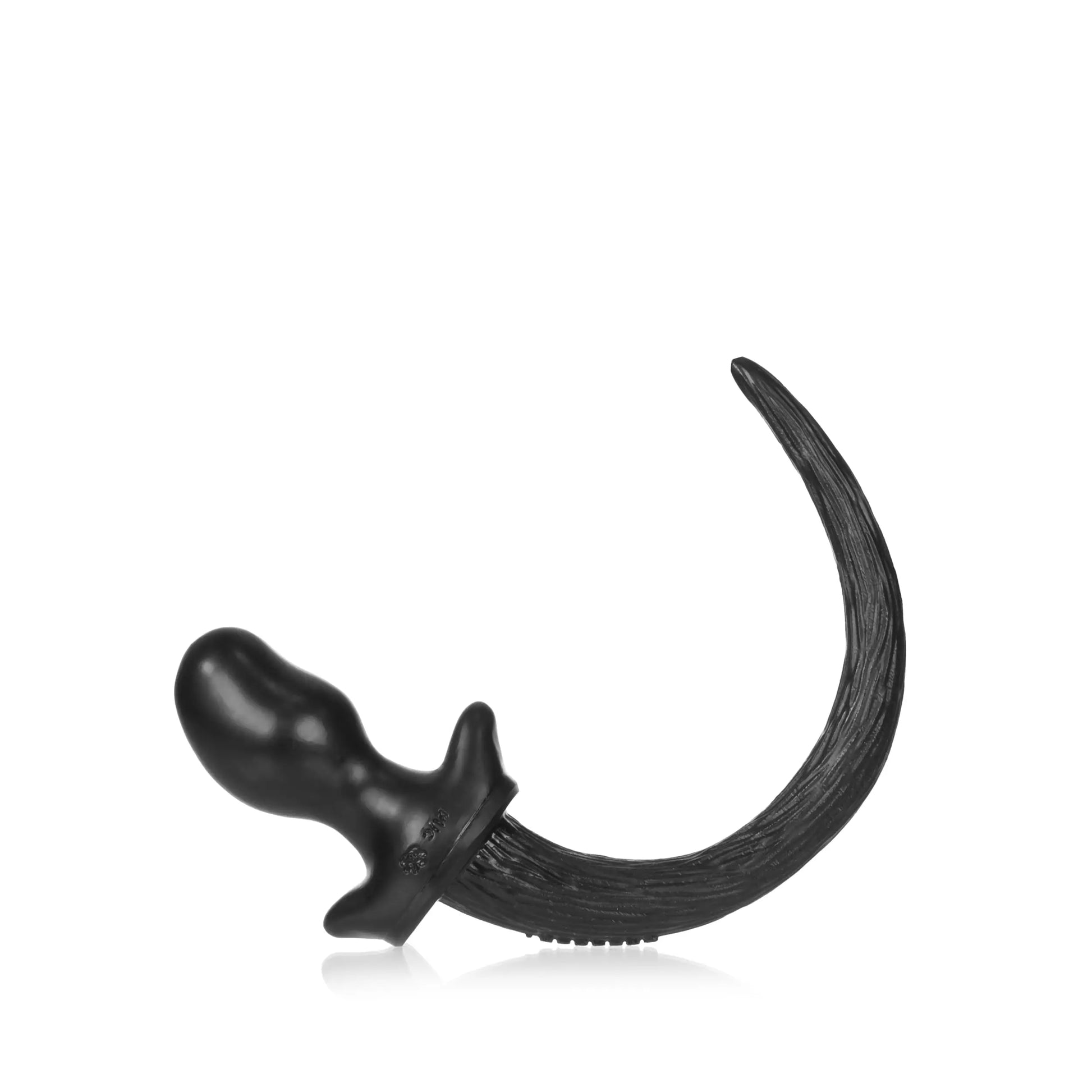 PUG puppy tail buttplug BLACK Small  BDSM Pet Play