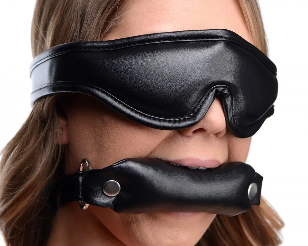 Padded Bondage Blindfold and BDSM Gag Set  Masks, Gags and Blindfolds