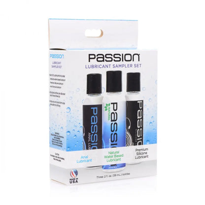 Passion Lubricant 3 Piece Sampler Set Lube Sample Pack  Lubes, Lotions and Accessories