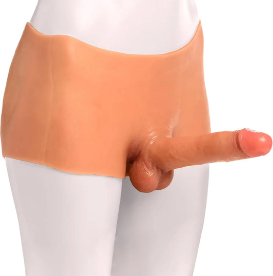 Pegging Dildo Boner Briefs Silicone Penis Strap On - Large Strap-on Dildo