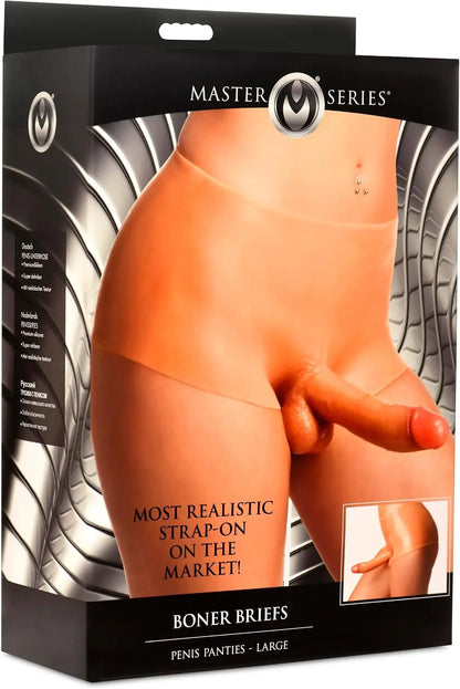Pegging Dildo Boner Briefs Silicone Penis Strap On - Large  Strap-on Dildo