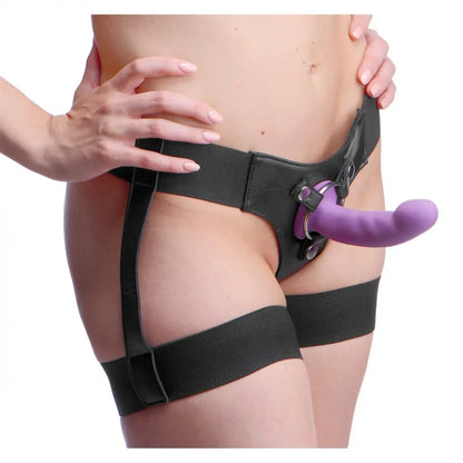 Pegging Kit - Bardot Garter Belt Strap On Harness with Silicone G-Spot Dildo  Strap-Ons and Harnesses