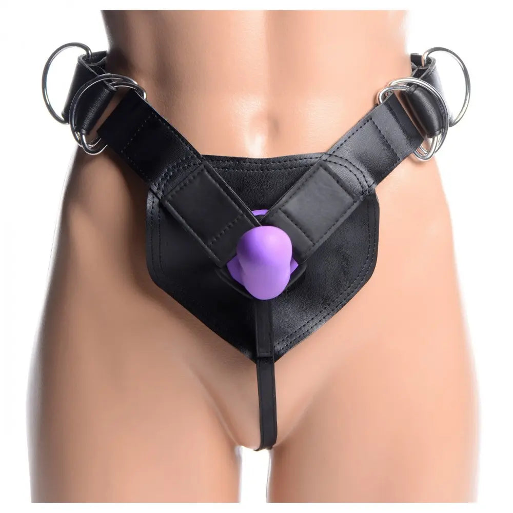 Pegging Kit - Flaunt Strap-On with Purple Silicone Dildo  Strap-Ons and Harnesses