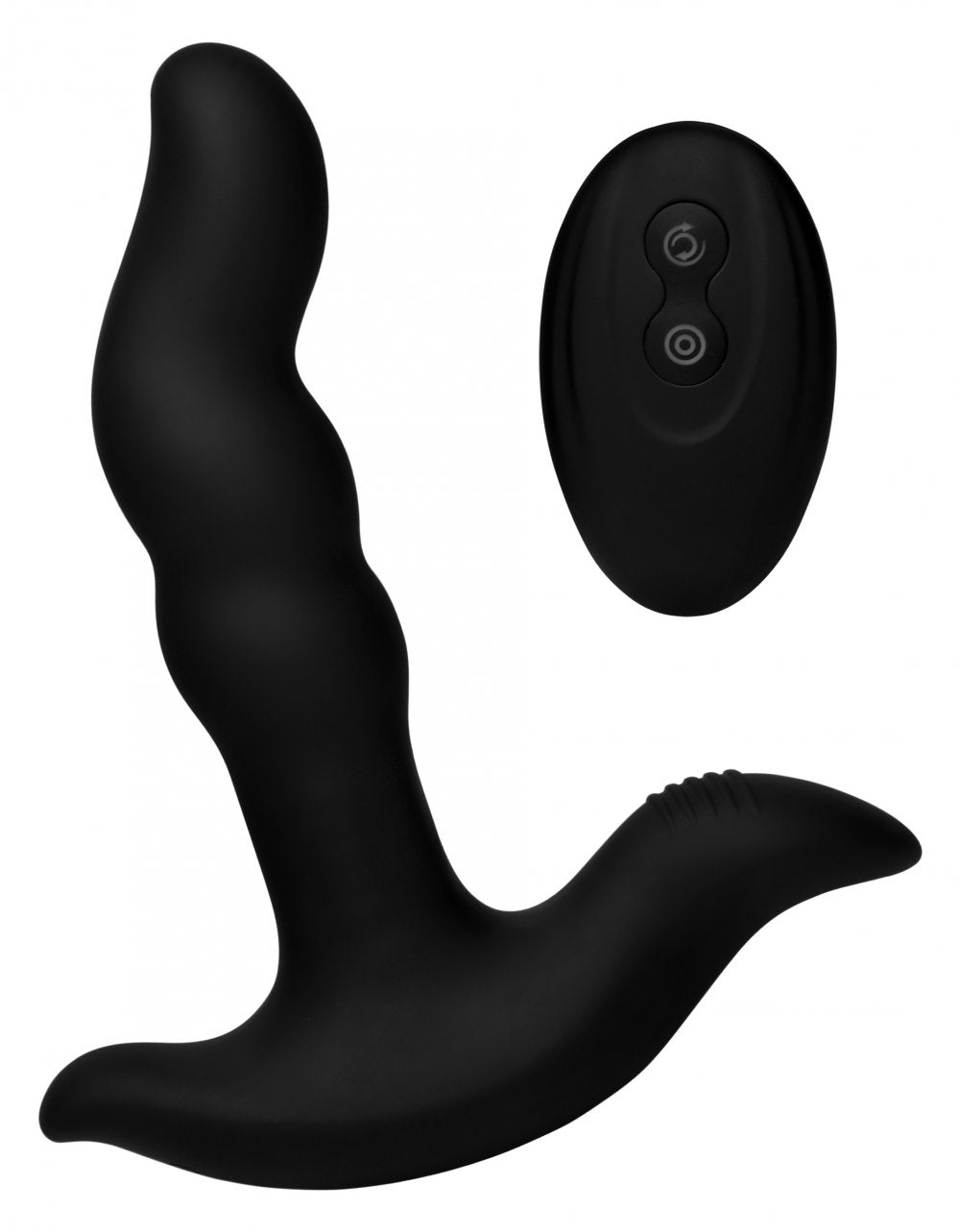 Perineum Sex Toy Taint Stimulator Rimstatic Curved Rotating Plug with Remote  Prostate Play