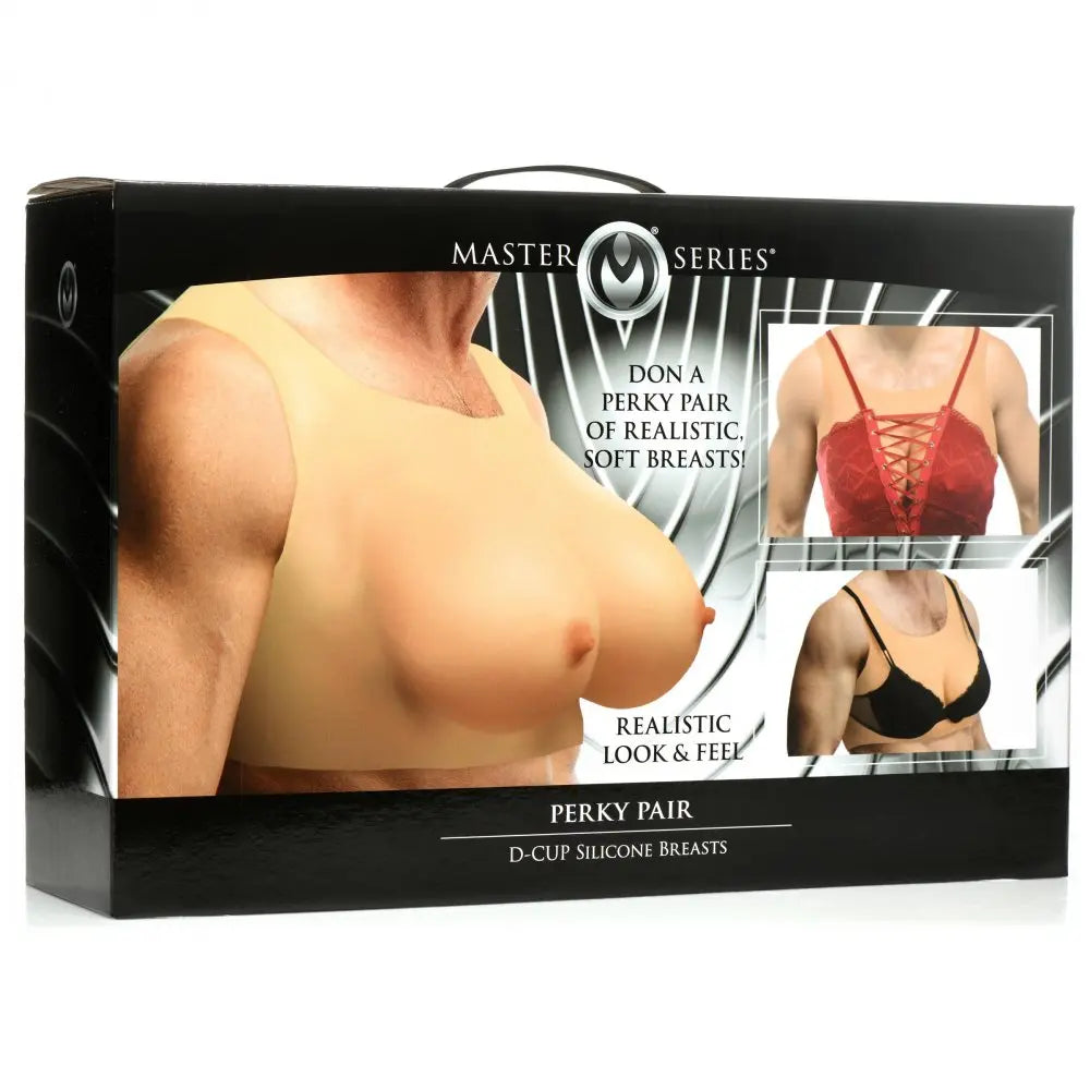 Perky Pair D-Cup Wearable Silicone Breasts  Fetish Clothing and Lingerie
